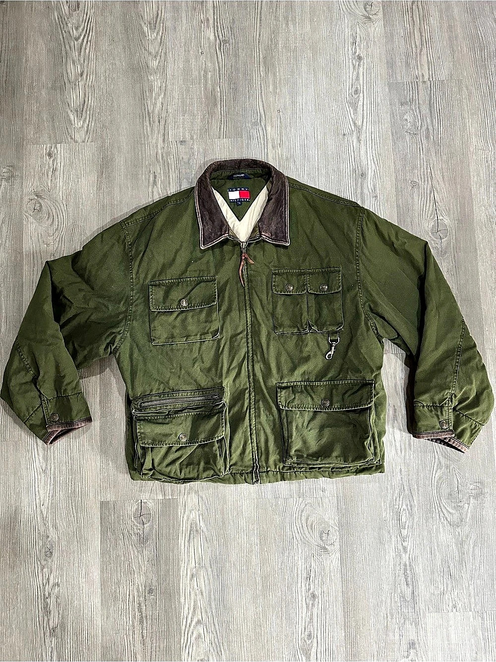 Tommy Hilfiger Field Sports Outerwear Men's Field Jacket Green Large